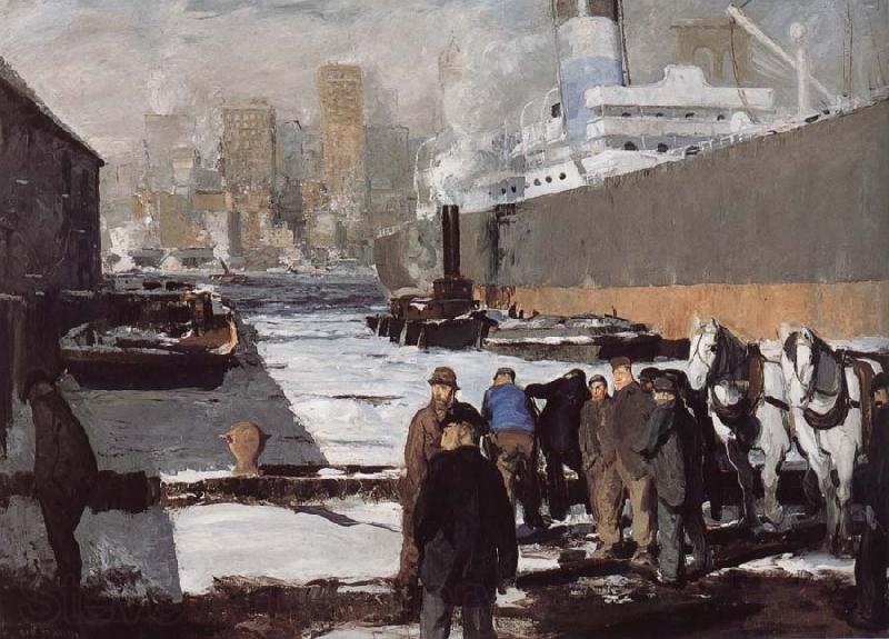 George Wesley Bellows Docker Norge oil painting art
